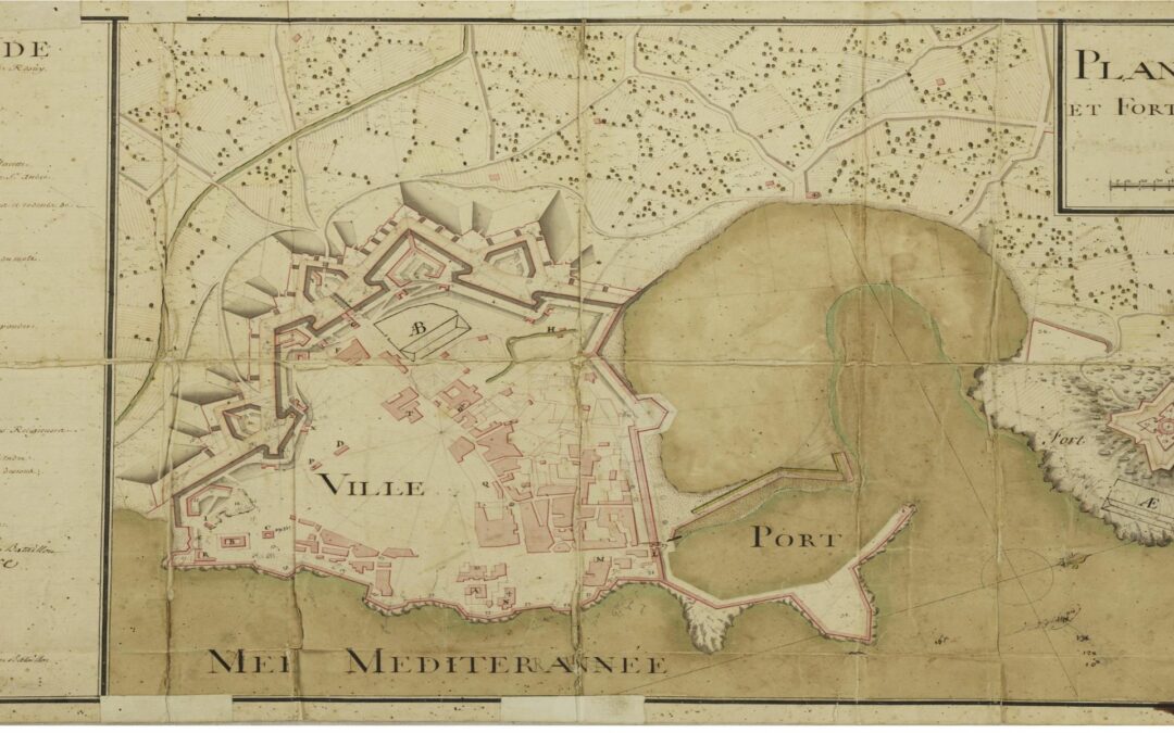 Antibes et le Fort Carré en 1754