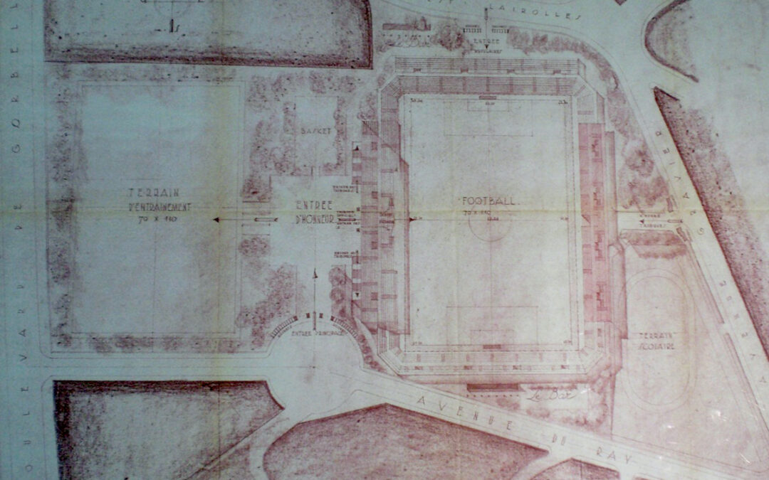 Plan du stade du Ray
