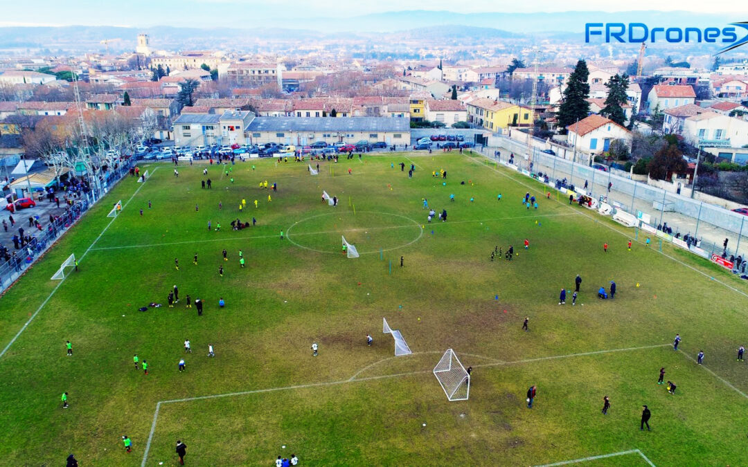 Vue aérienne du stade Antonin Bonnaud