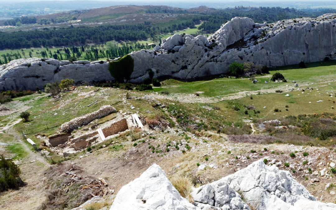 Vue générale du site d’escalade