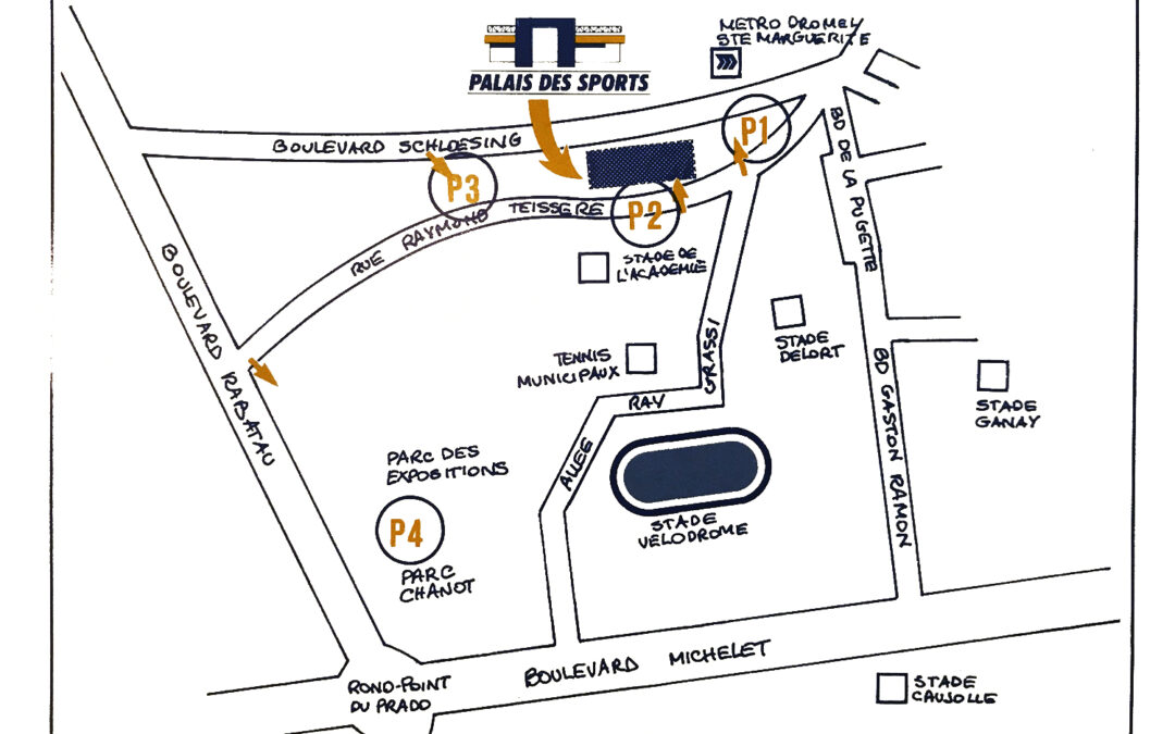 Plan d’accès du Palais des sports