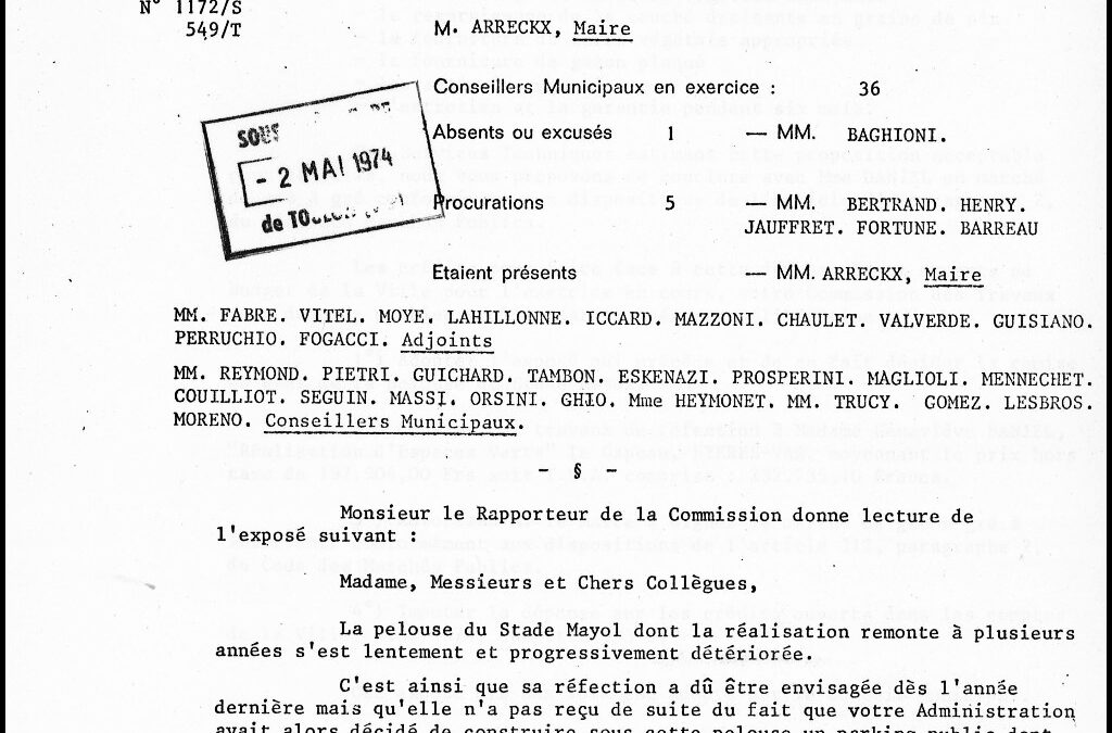 Délibération du Conseil municipal de Toulon