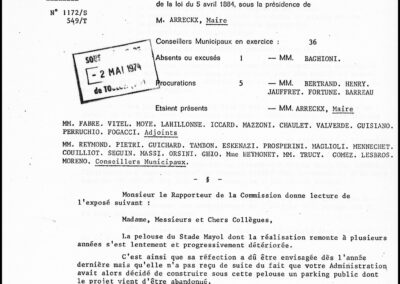 Délibération du Conseil municipal de Toulon