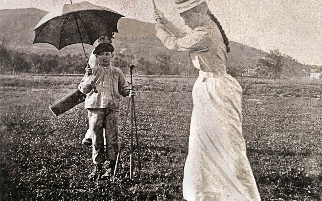 Une joueuse et son cadet