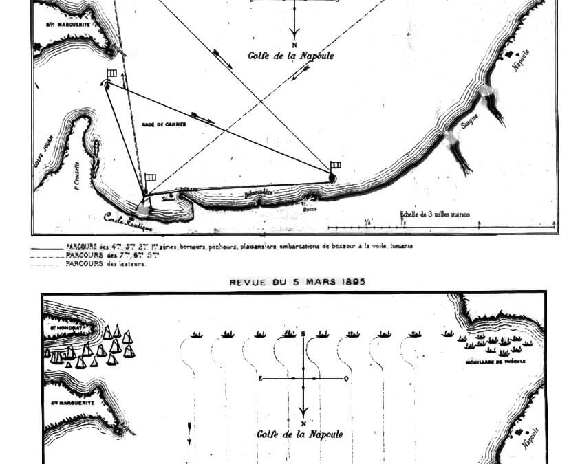 Plan des régates de 1895