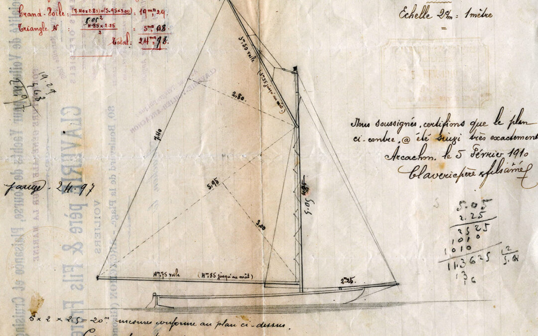 Plan d’un voilier