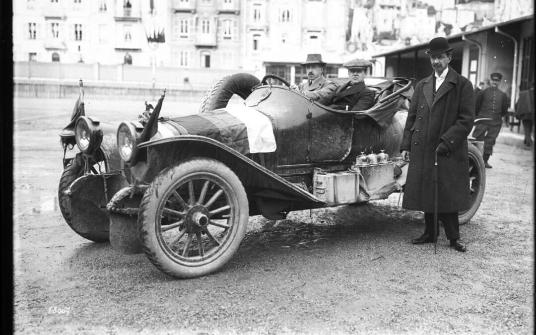 André Nagel dans sa voiture de course