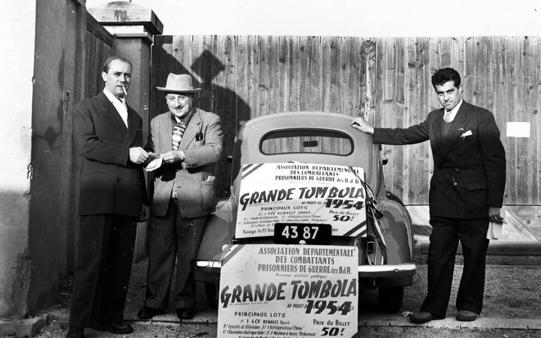 L’entrée du stade en 1954
