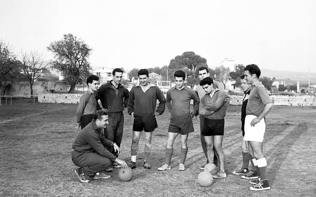 L’entraînement de foot pour les séniors du club