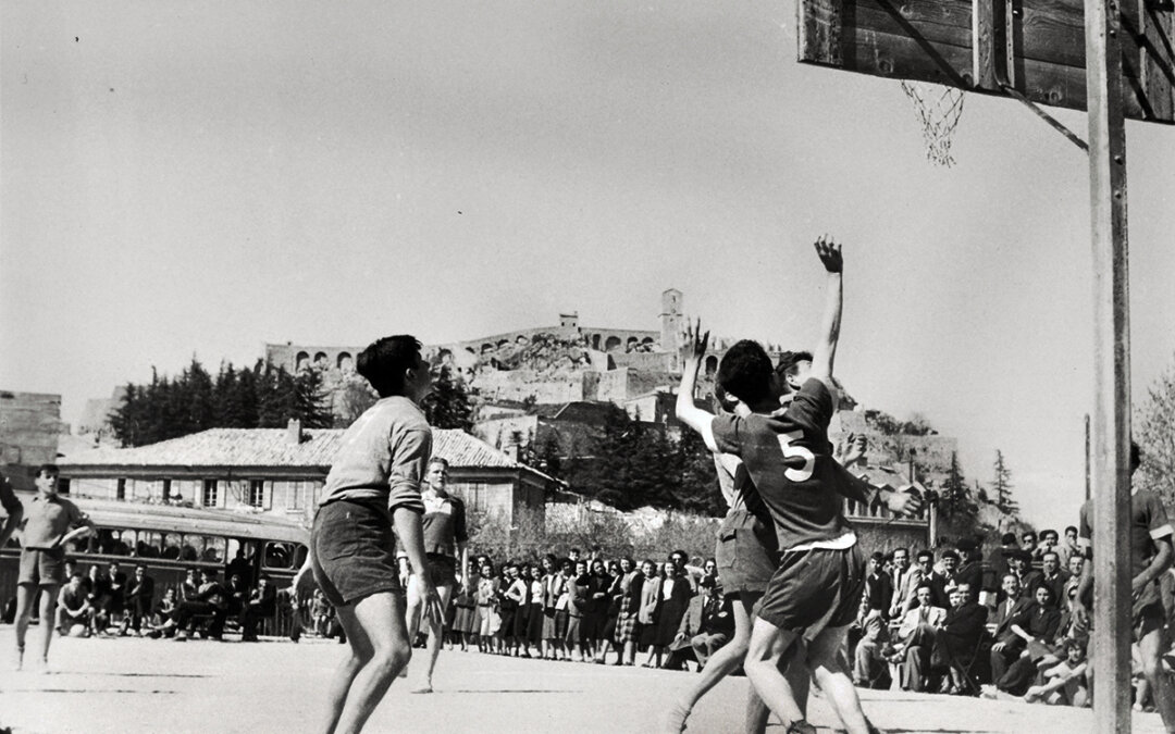 Tournoi de basketball organisé par le Sisteron-Vélo sur le pré de foire