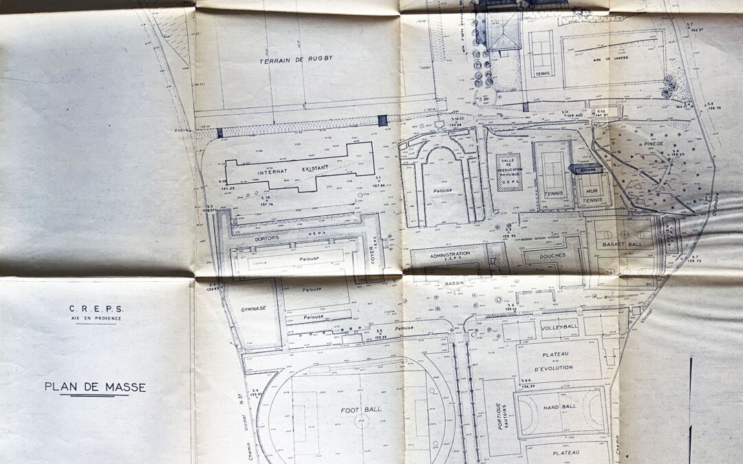 Plan de masse du CREPS d’Aix-en-Provence