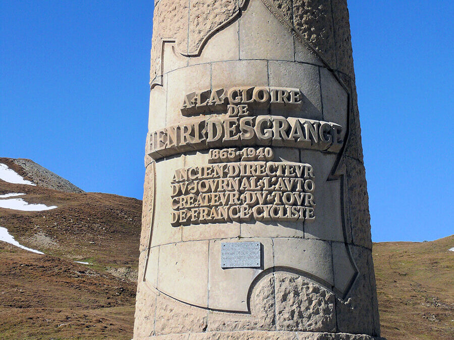 Monument commémoratif Henri Desgrange au col du Galibier