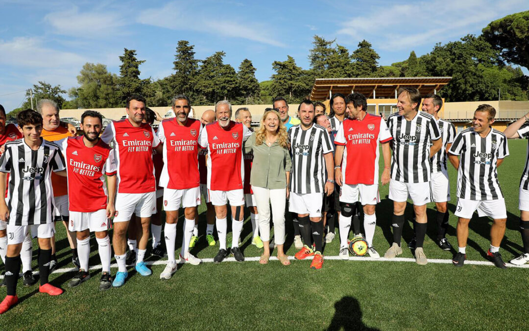 Match caritatif sur le nouveau stade municipal de Saint-Tropez