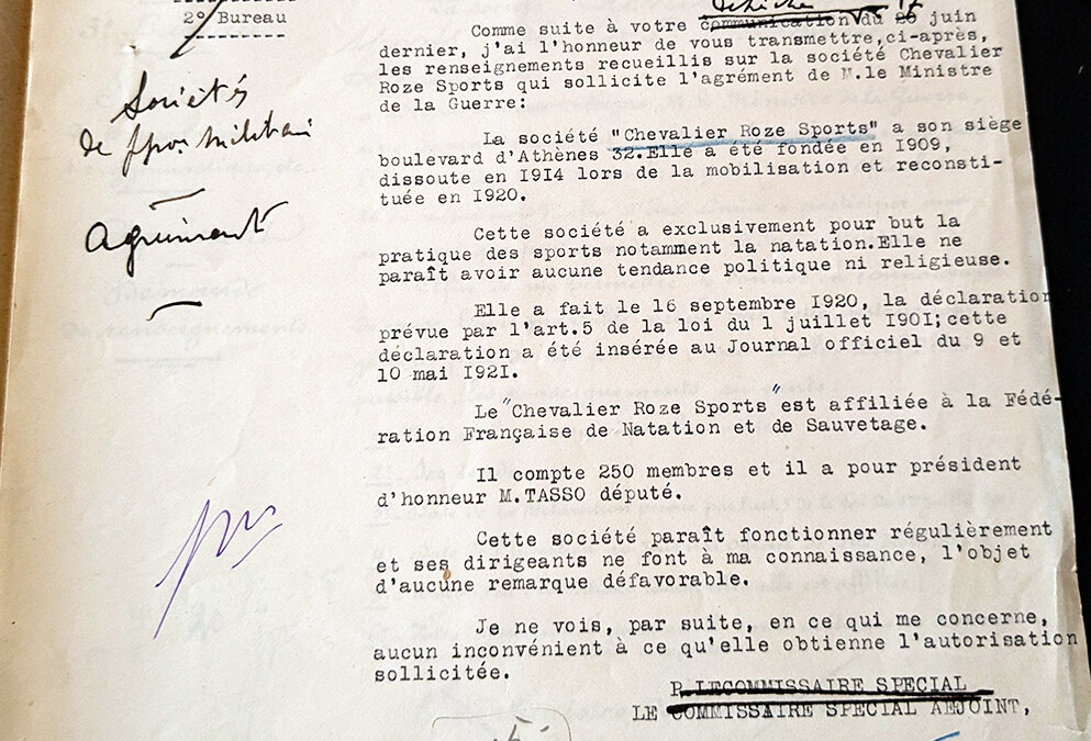 Le CRS et la préparation militaire