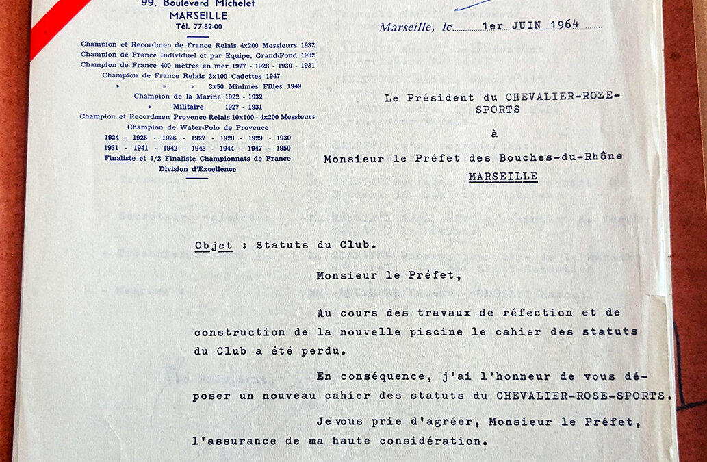 Une lettre du Chevalier Roze Sports