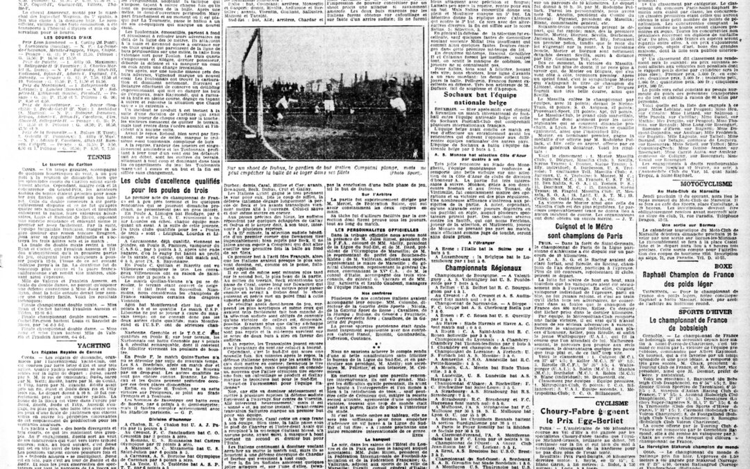 Victoire française contre l’équipe d’Italie B au stade Fernand Bouisson
