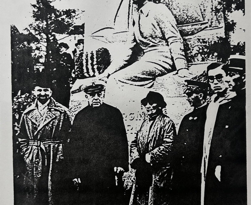 Participants à l’inauguration du monument Virginie Hériot à Cannes