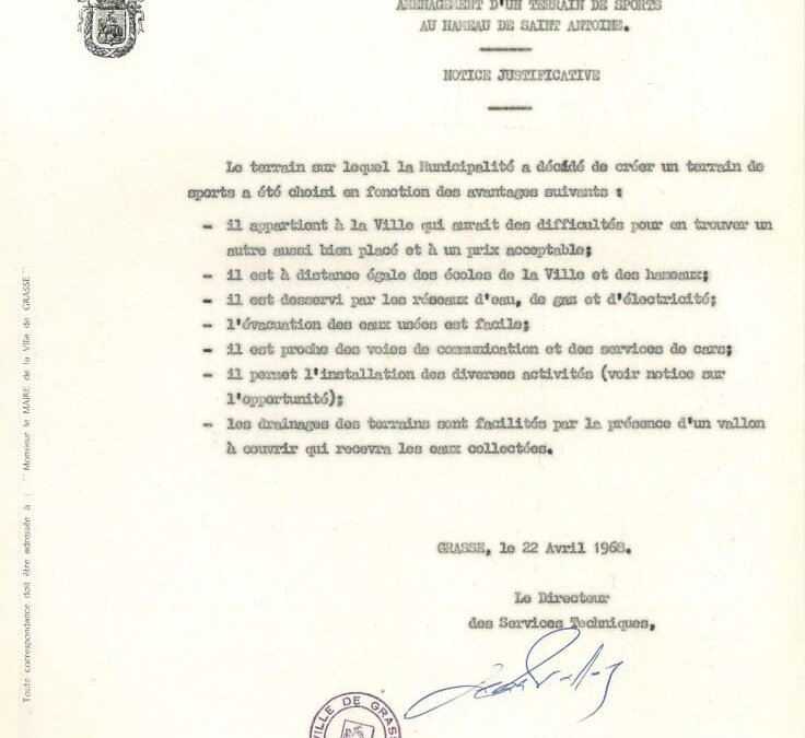 Avant-projet du stade municipal de Grasse